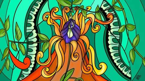 Fire and Butterfly Pea